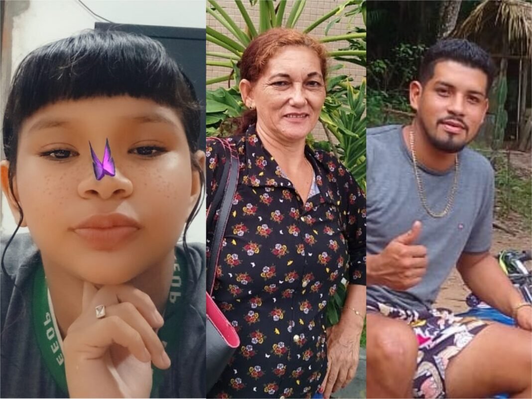 Desaparecidos - Alexia Vitoria Pereira Alves, Maria das Dores da Cruz Costa e Wellington Melo da Silva - Fotos: Divulgação / PC-AM